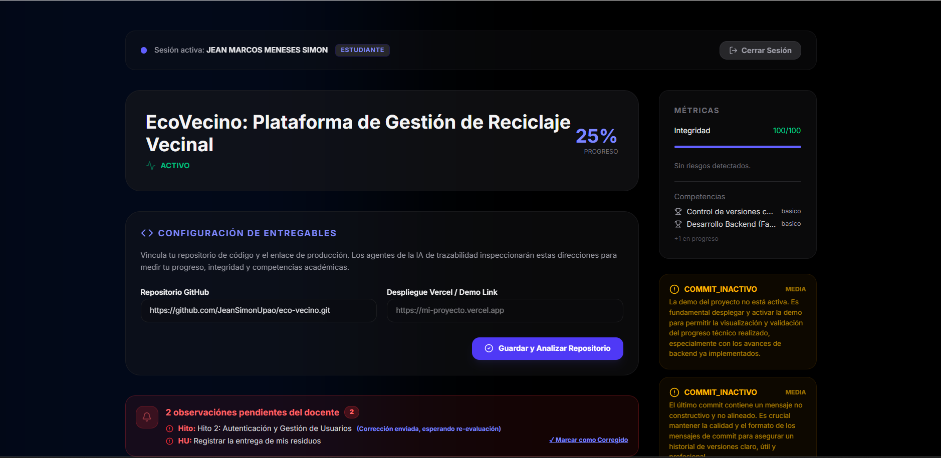 UPAO Trazabilidad